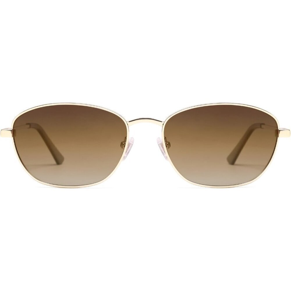 Vintage Oval Polarized Sunglasses for Men Women UV400 UVA UVB Protection